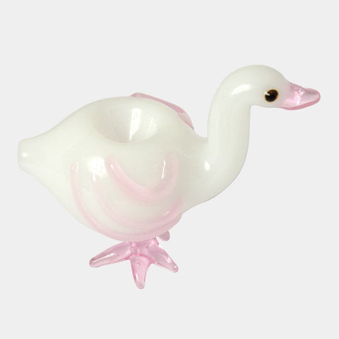 Pipa in vetro - Uccellino 12 cm