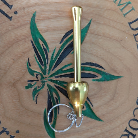 Pipa portachiavi fungo in metallo - Oro