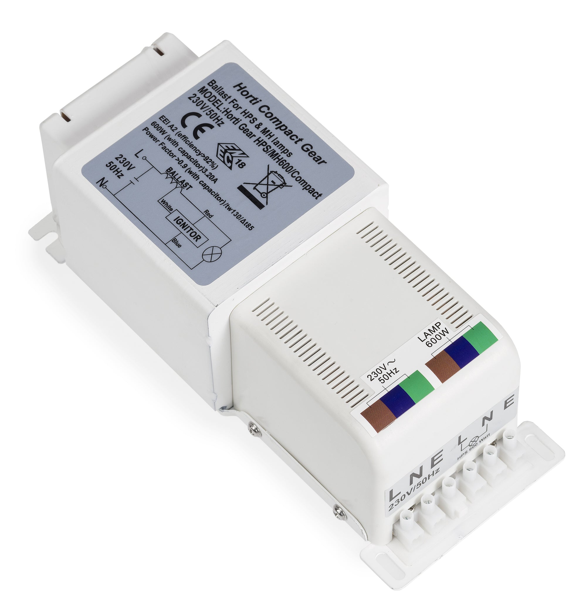 SISTEMA DI ACCENSIONE HORTI COMPACT GEAR 250W HPS -MH