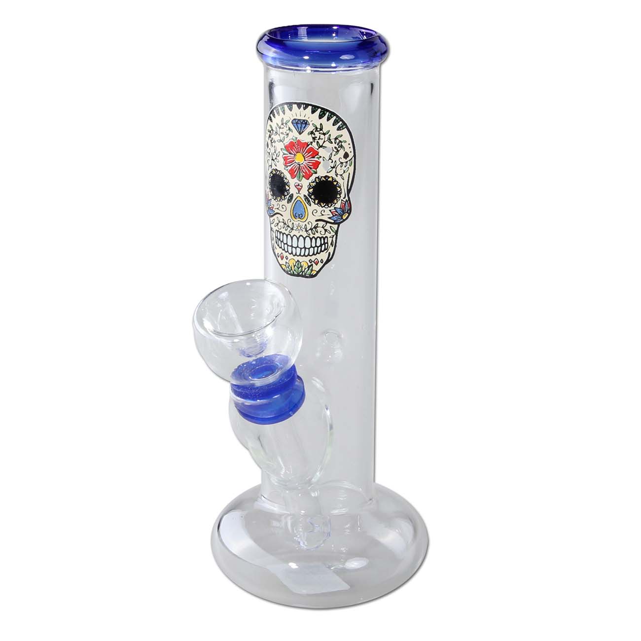 Copia del Mini Glass Bong SKULL - Blue