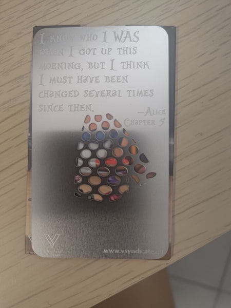 Grinder Card Alice - Alice in wonderland