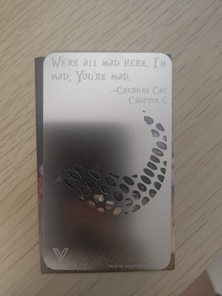 Grinder Card Stregatto - Alice in wonderland