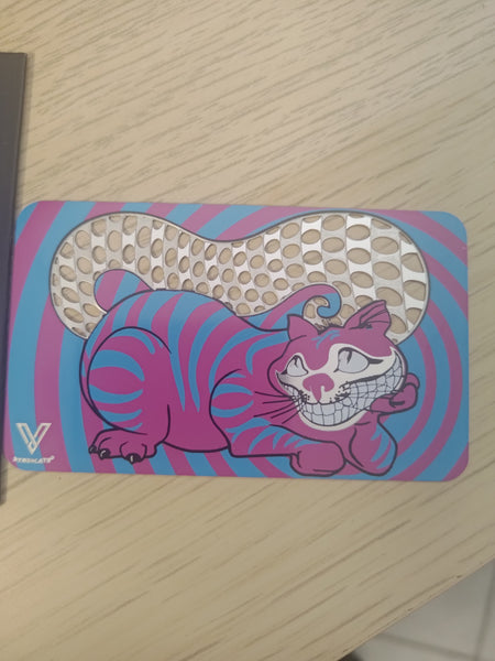 Grinder card "WE ARE ALL MAD HERE"