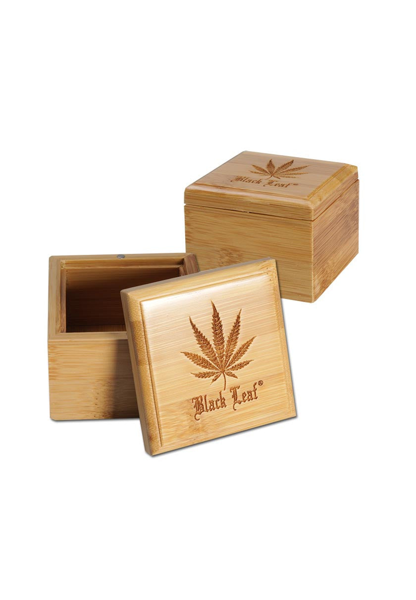 Scatola Bamboo Black Leaf