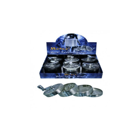 Grinder con Maniglia Nero/Argento- 63mm - 4