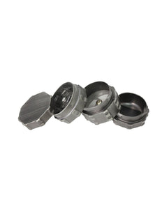 4 Part Engineer Grinder - 43 x 47mm - Zinc Plata