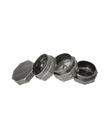 4 Part Engineer Grinder - 43 x 47mm - Zinc Plata