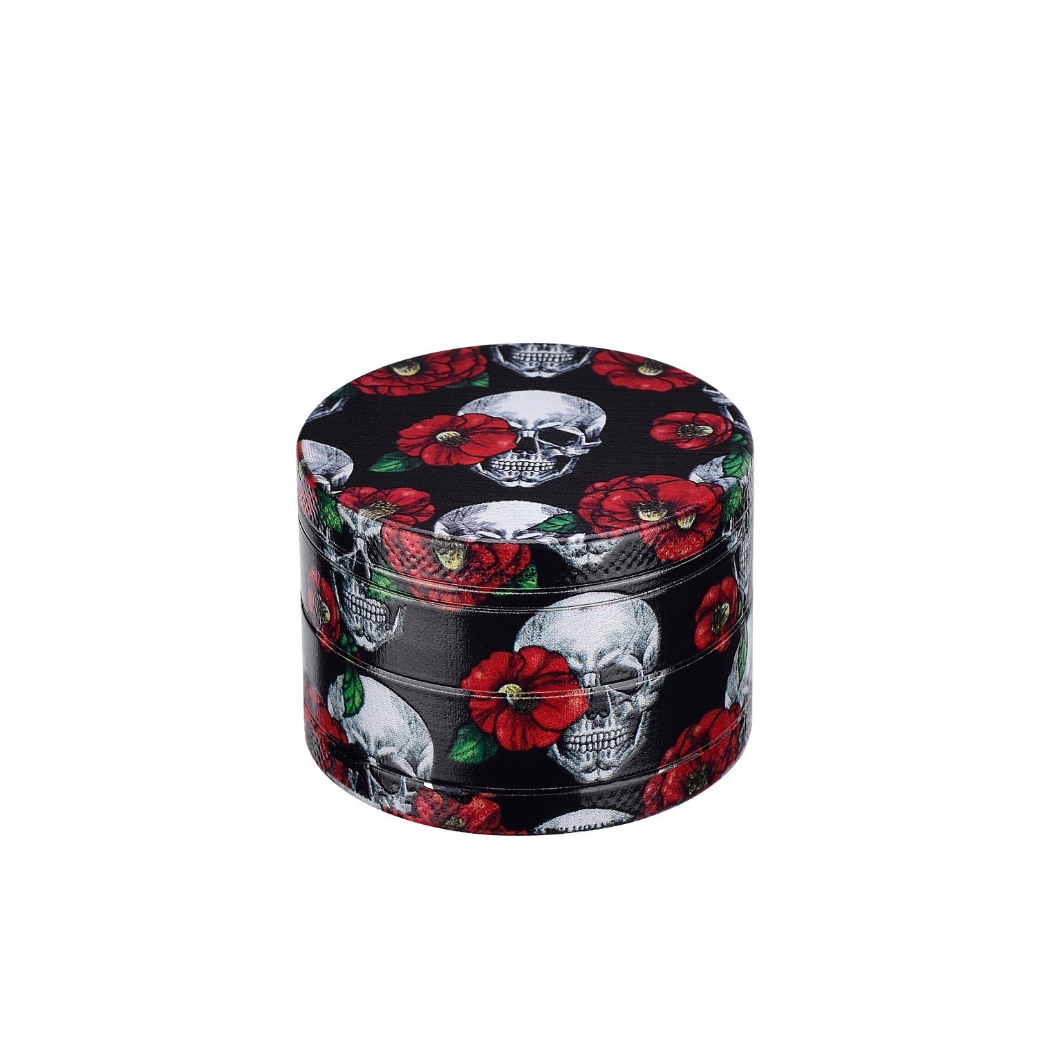 GRINDER - HIGH SKULL & ROSES  50MM - Rosso