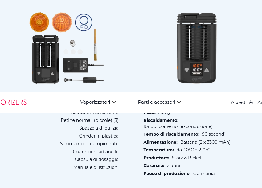 Vaporizzatore Mighty