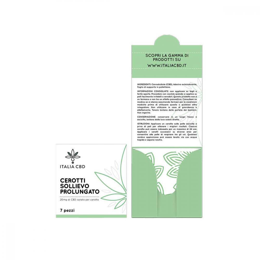 Cerotti Sollievo Prolungato 20 mg CBD 7 pezzi
