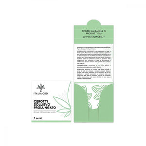 Cerotti Sollievo Prolungato 20 mg CBD 7 pezzi