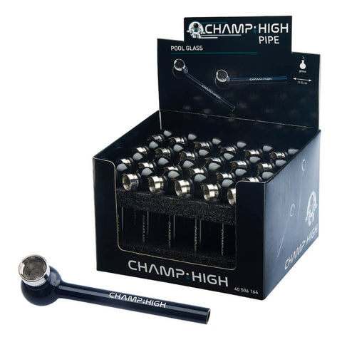 Champ High Pipe in Vetro Nero Pool