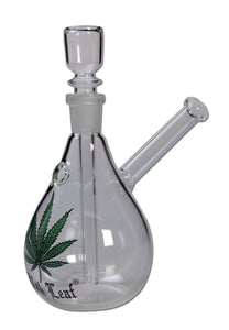 Glass Bong Black Leaf - Ampolla