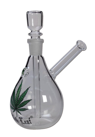 Glass Bong Black Leaf - Ampolla