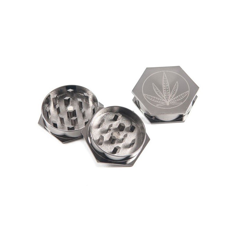 Grinder Metallo Esagonale foglia - 2 Parti 40mm