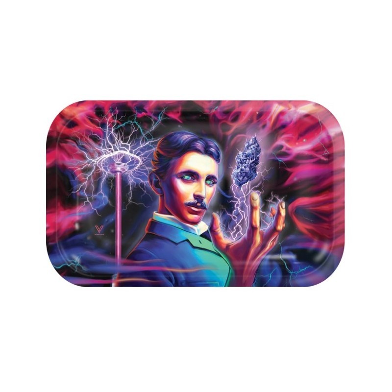 VASSOIO MEDIO IN METALLO - TESLA ALTO VOLTAGGIO 27X16CM